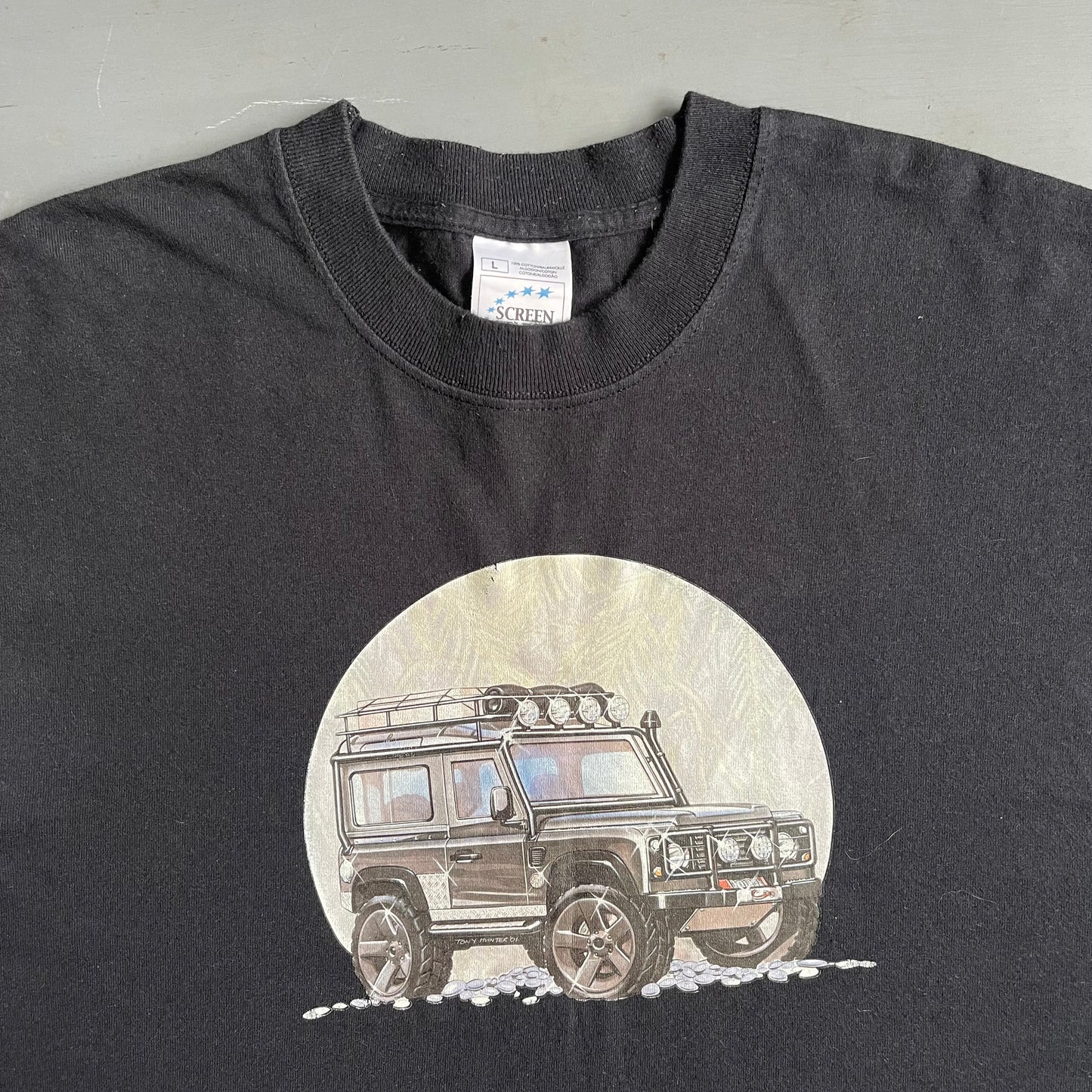 2001 Land Rover art T-Shirt (L)