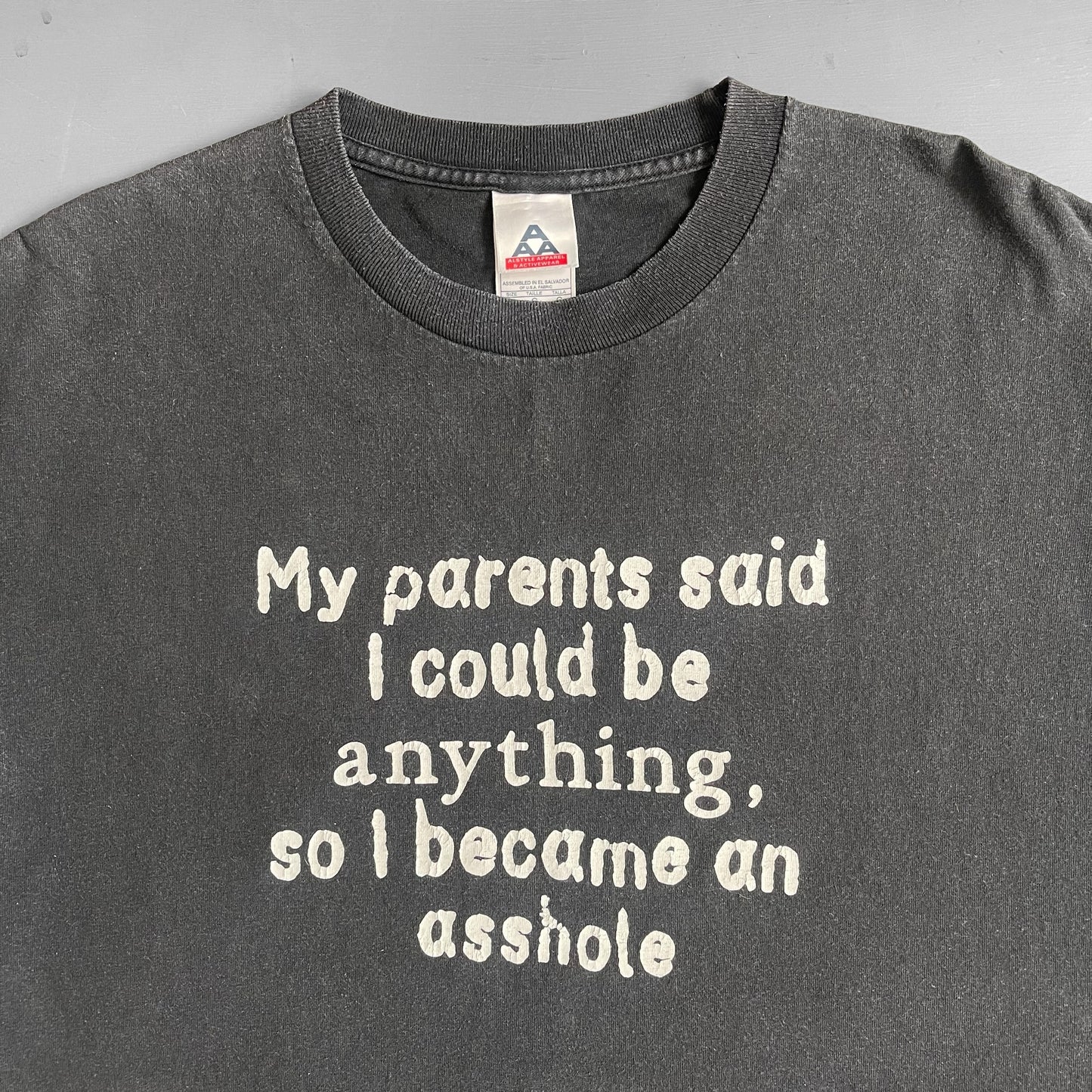 1990s my parents said I could be anything T-shirt (L)