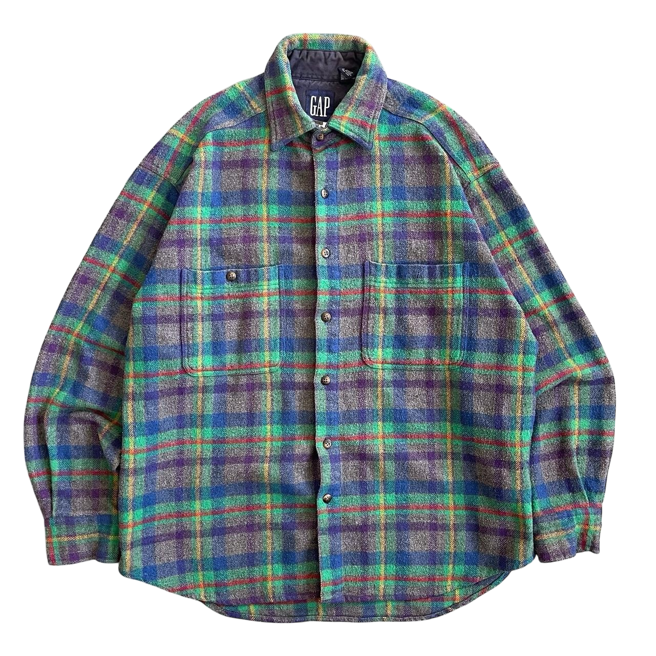 1990s GAP flannel shirt (L)