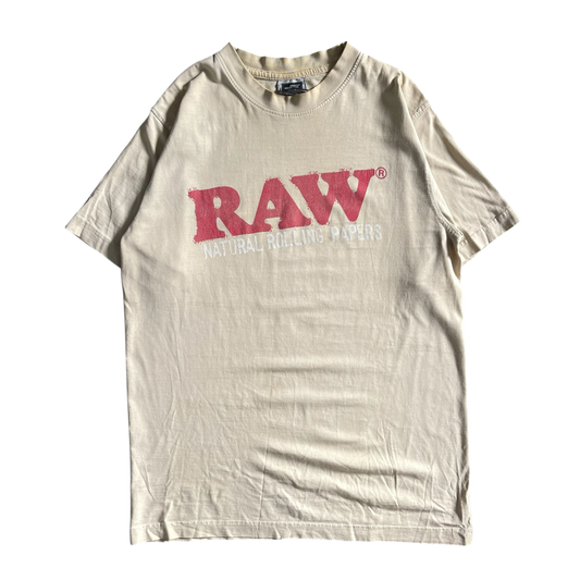2000s Raw rolling papers T-shirt (M)