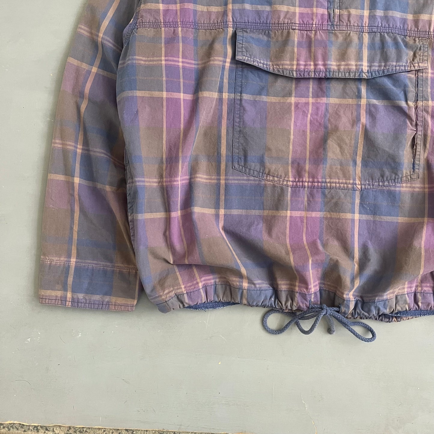 1990s GAP plaid smock jacket (L)