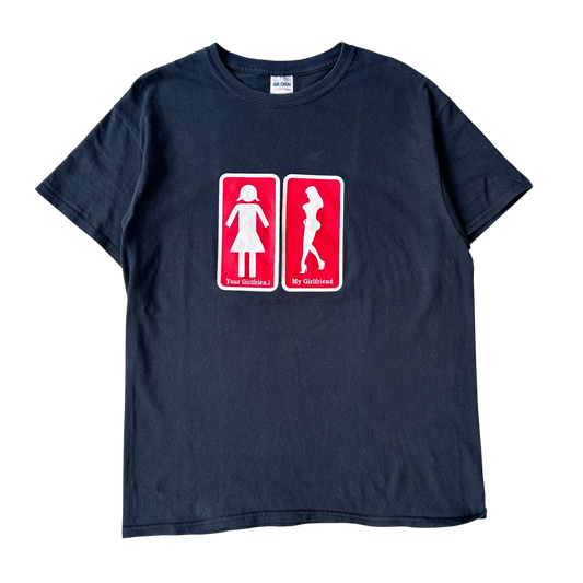 2000s your girlfriend > my girlfriend T-shirt (M)