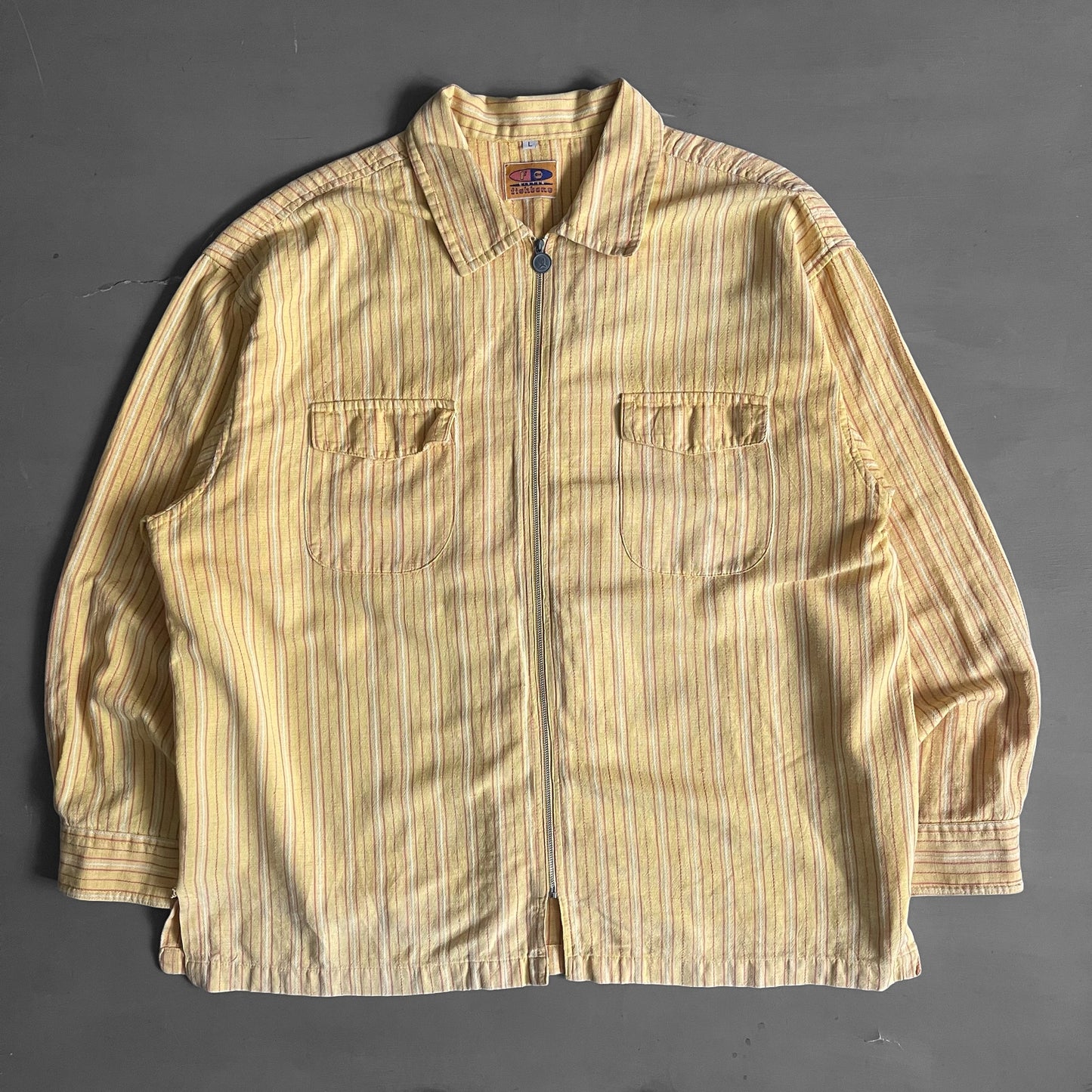 1990s FISHBONE zip shirt (L/XL)