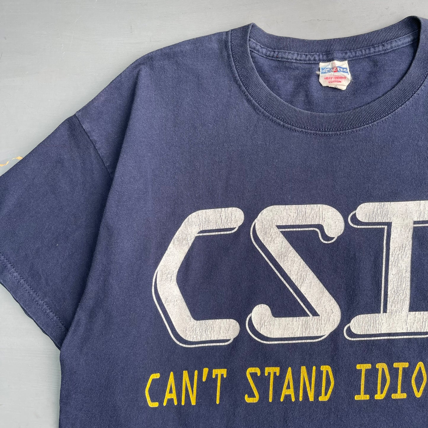 Early 2000s CSI: can’t stand idiots parody T-Shirt (L)