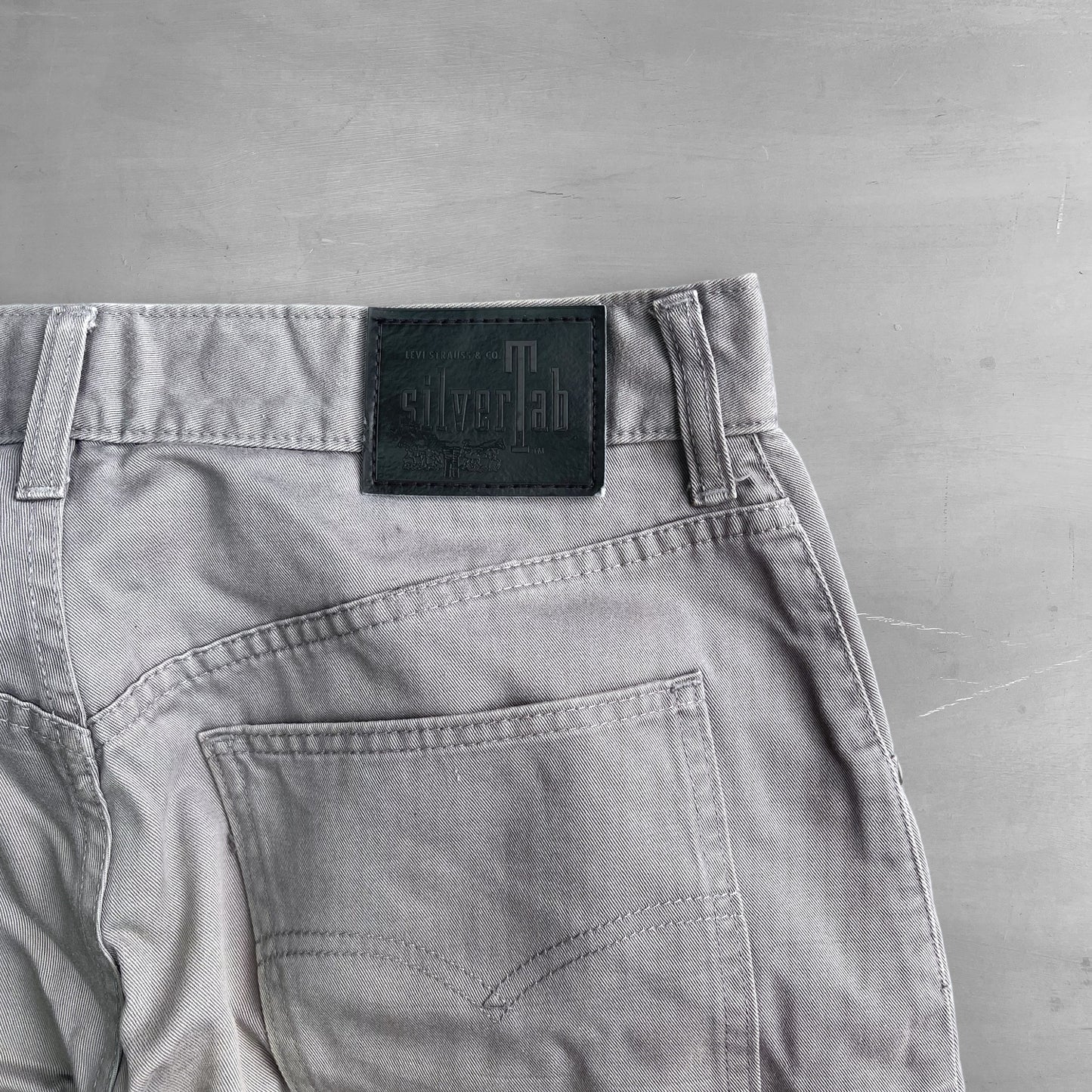 1990s Levi’s SilverTab loose grey jeans (32 waist)