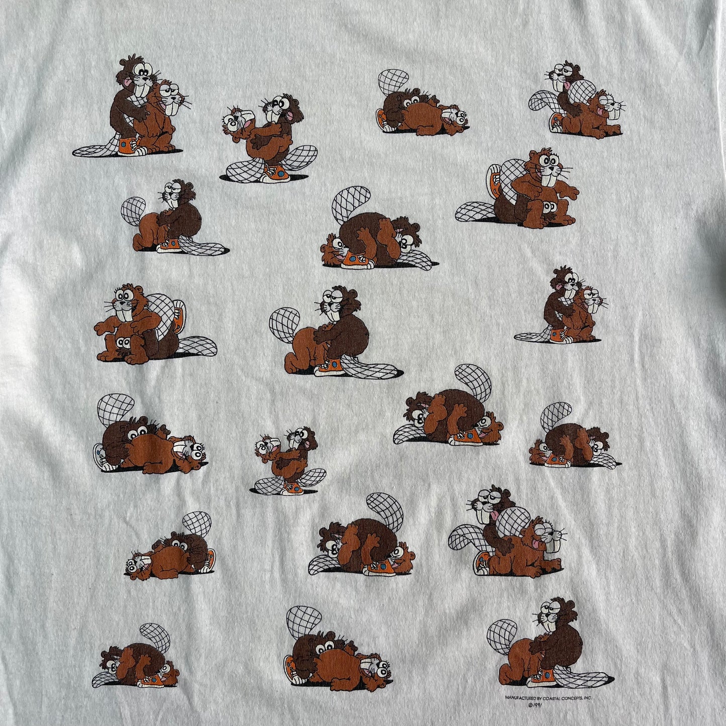 1991 Squirrel positions comedy T-Shirt (L)