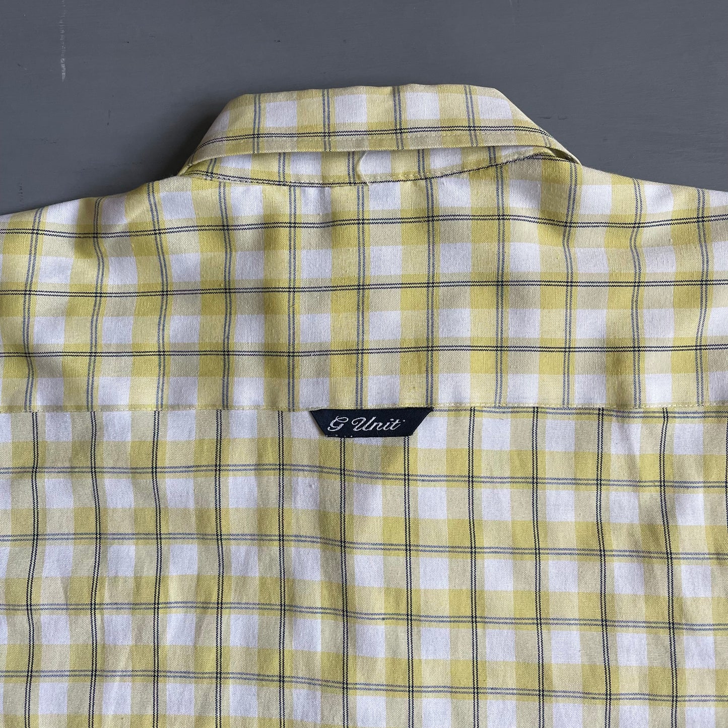 2000s G UNIT checkered short sleeve shirt (L)