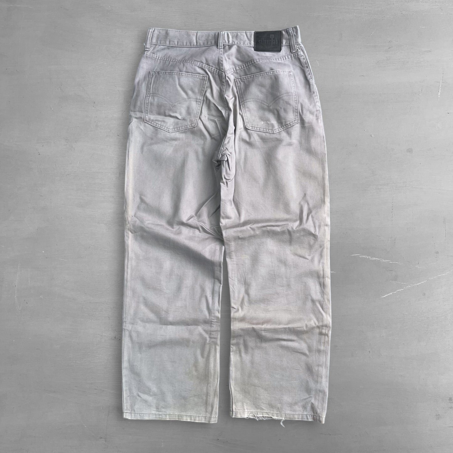 1990s Levi’s SilverTab loose grey jeans (32 waist)