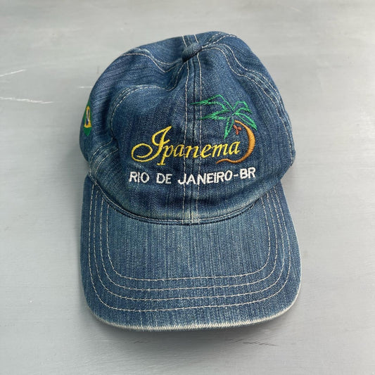 1990s Rio De Janeiro Brazil souvenir denim cap