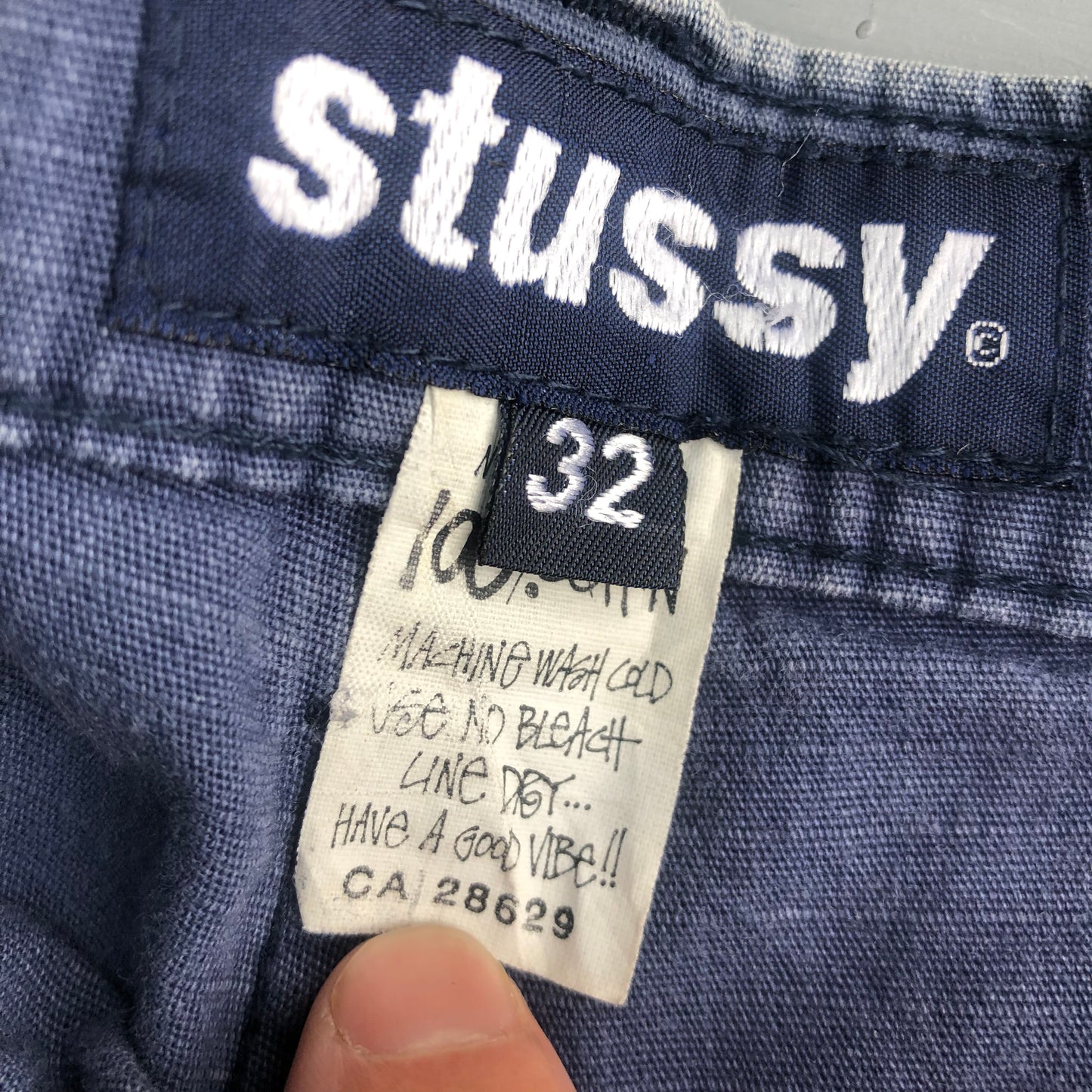 1990s Stussy military cargo trousers (32 waist)