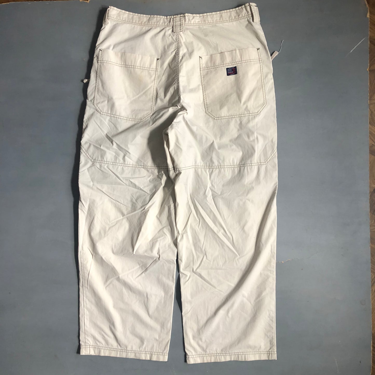 1990s Polo Ralph Lauren baggy cargo trousers (38 waist)