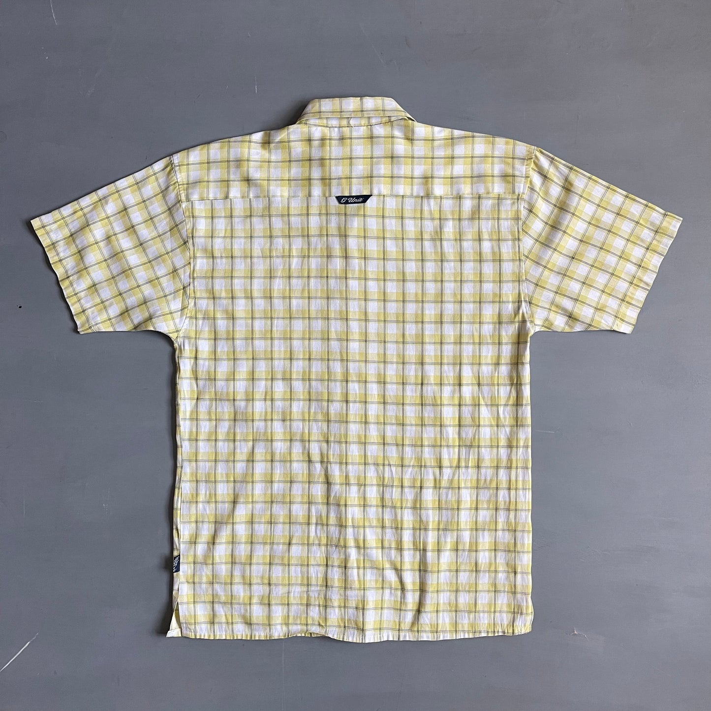 2000s G UNIT checkered short sleeve shirt (L)