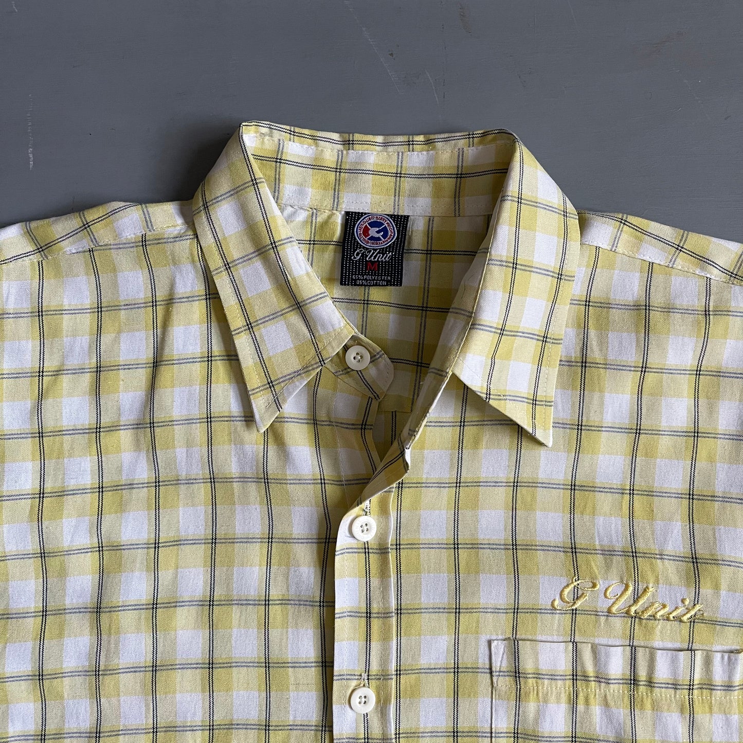 2000s G UNIT checkered short sleeve shirt (L)