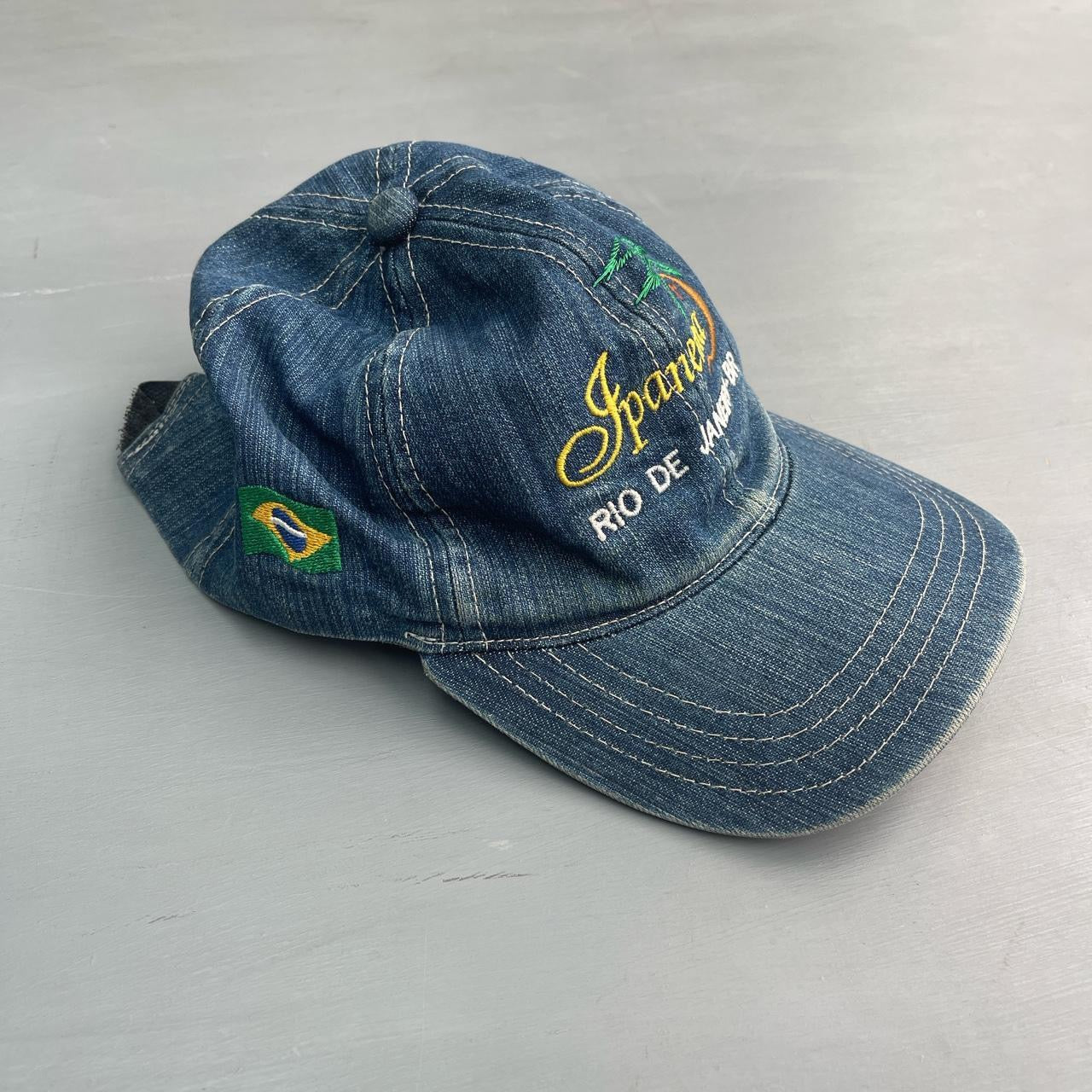 1990s Rio De Janeiro Brazil souvenir denim cap