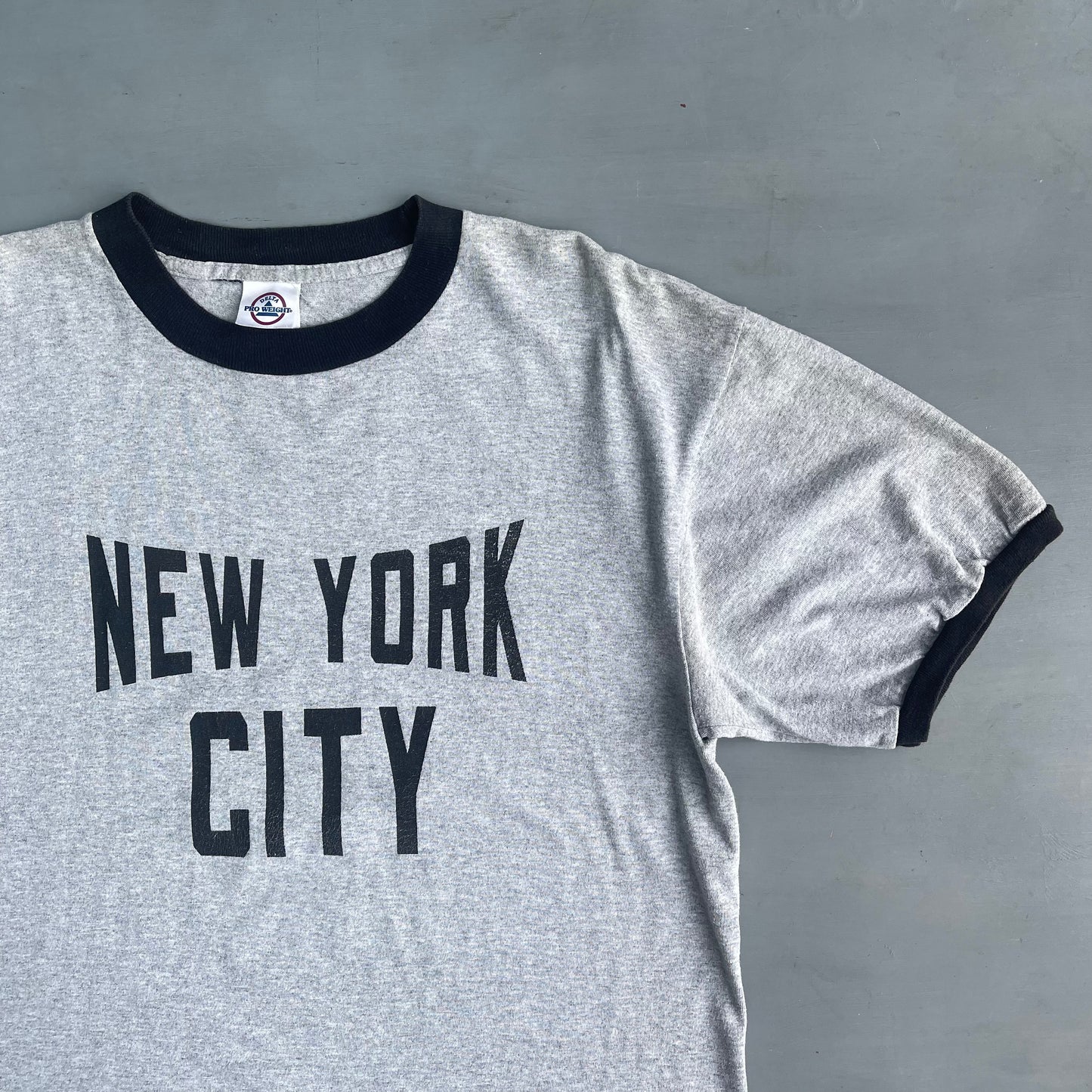 1990s New York City ribbed T-Shirt (L/XL)