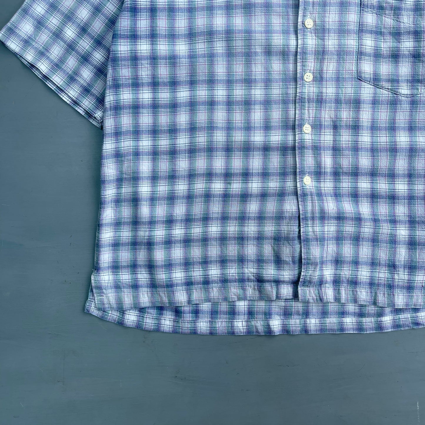 1990s GAP checked short sleeve shirt (M)