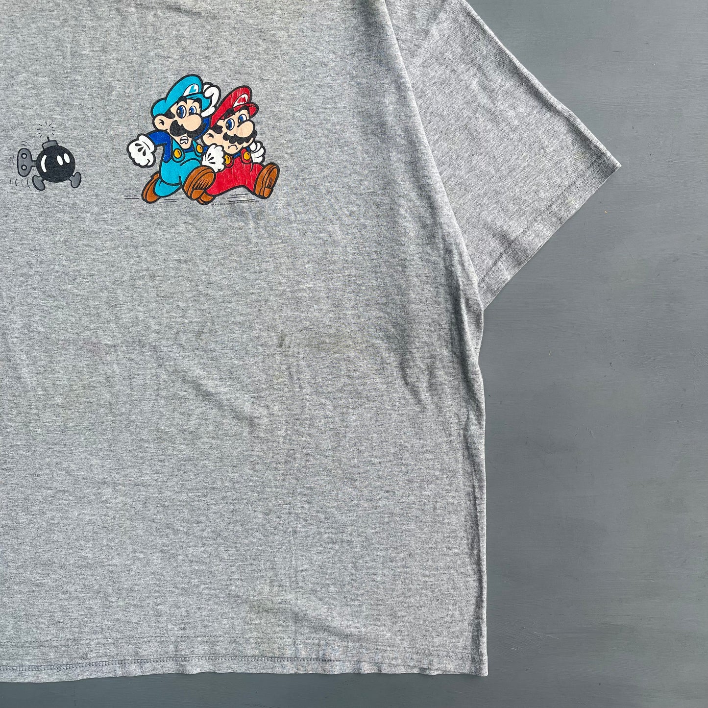 2002 Nintendo Mario & Luigi bomb T-Shirt (XL)