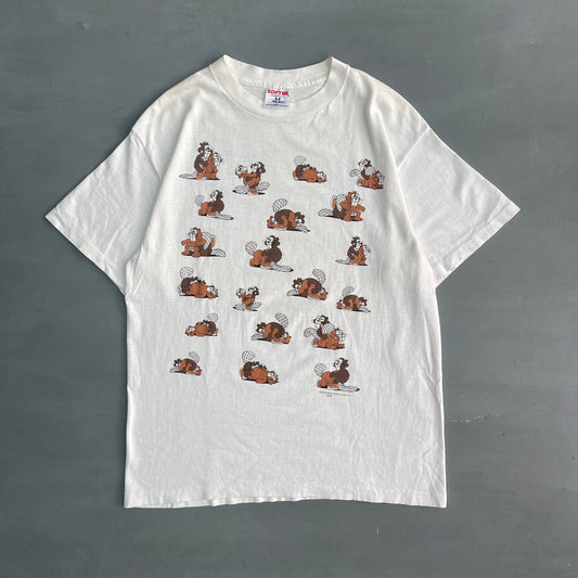 1991 Squirrel positions comedy T-Shirt (L)