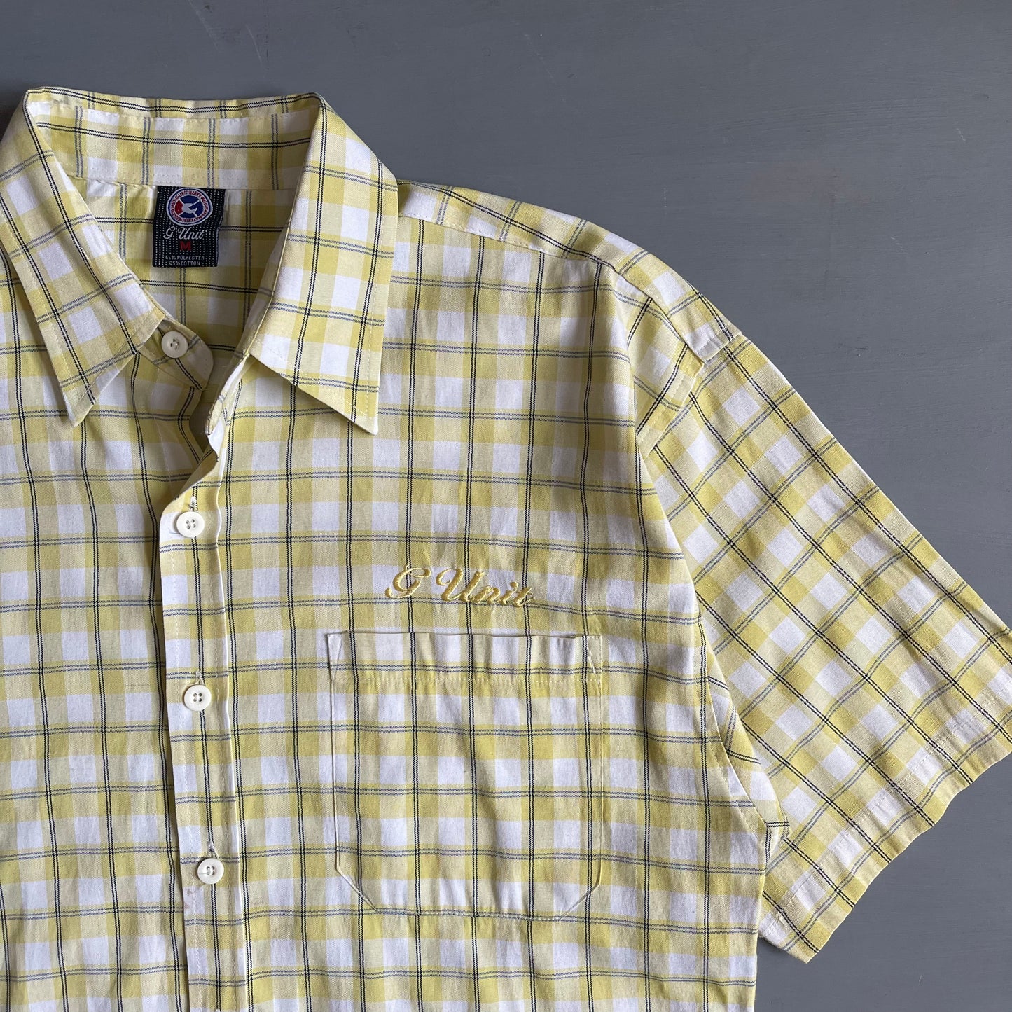 2000s G UNIT checkered short sleeve shirt (L)