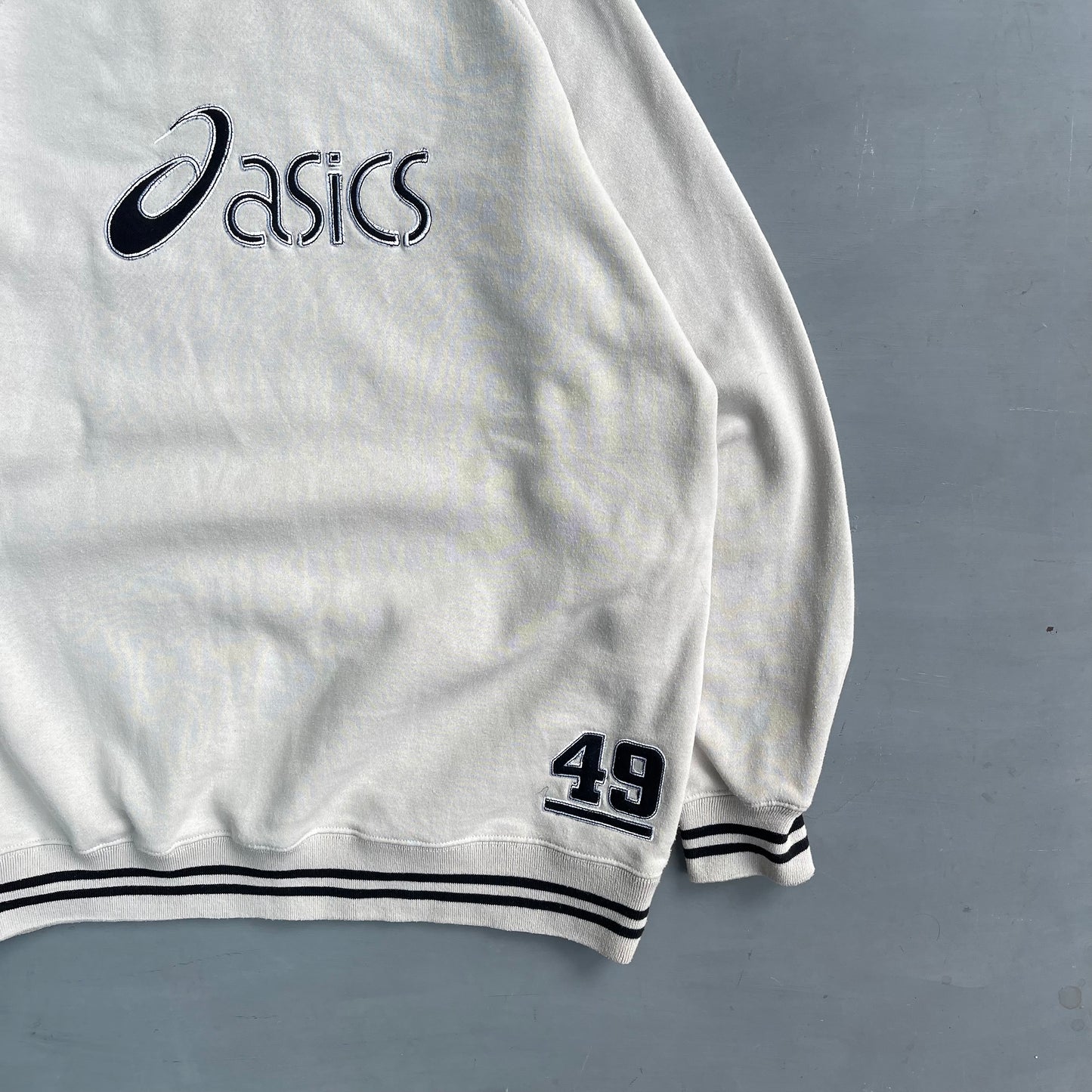 1990s ASICS spell out jumper (L/XL)