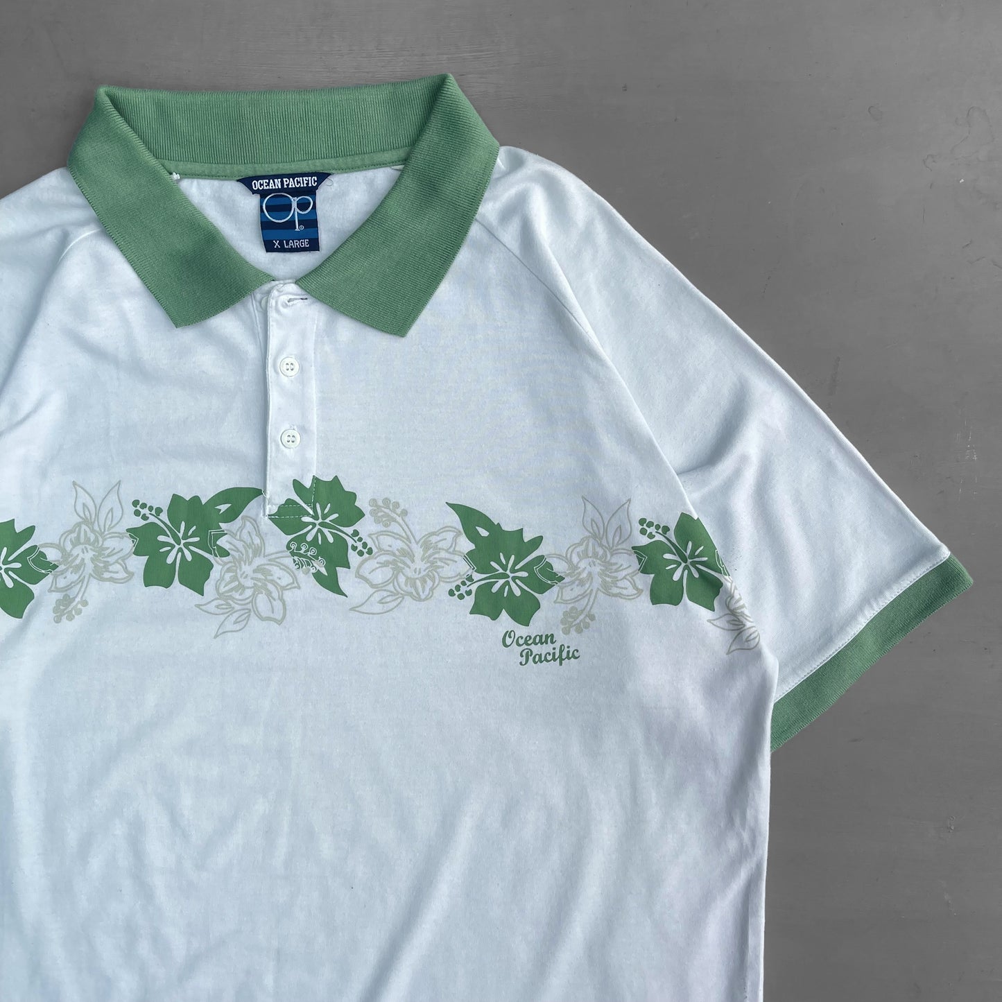 1990s Ocean pacific polo shirt (L)