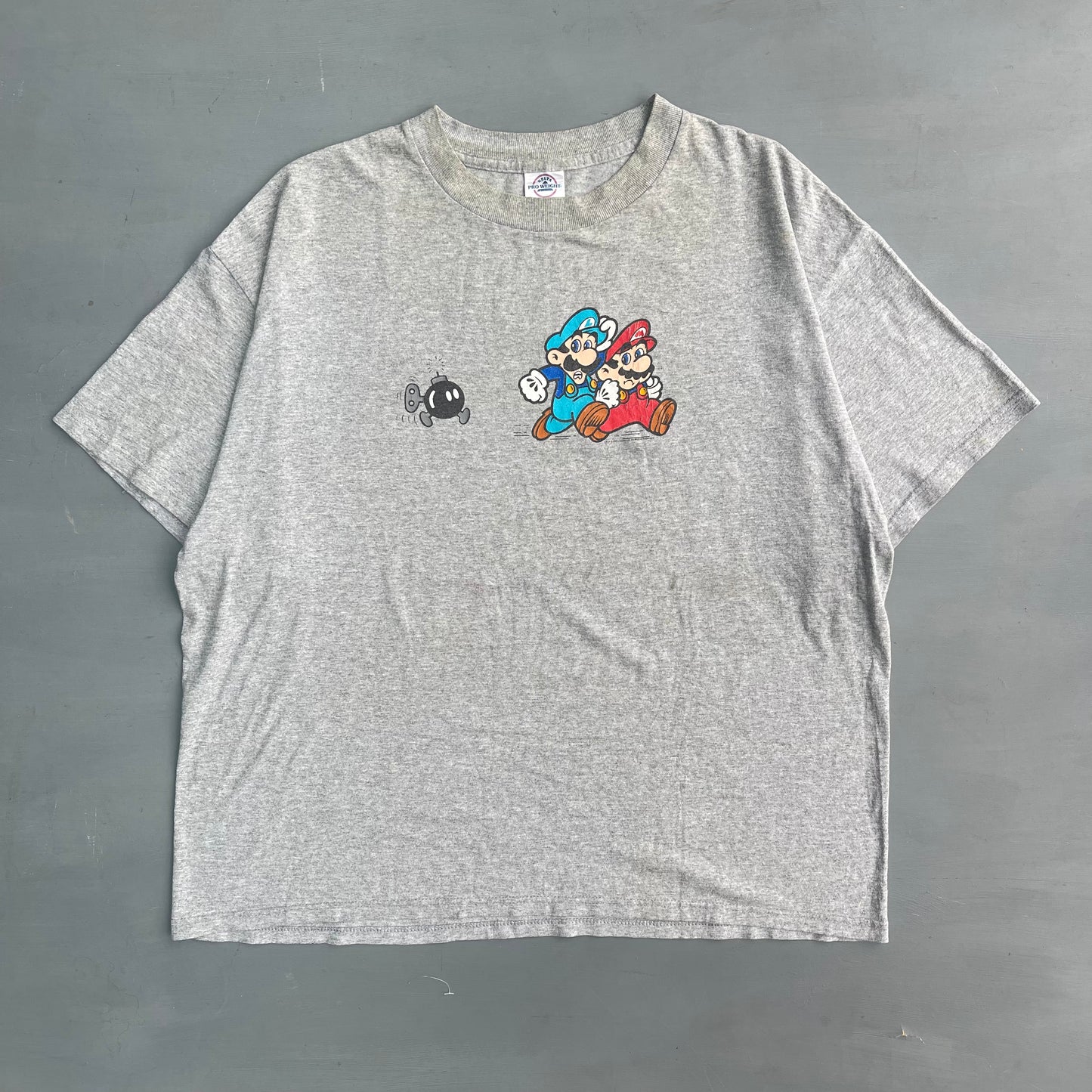 2002 Nintendo Mario & Luigi bomb T-Shirt (XL)