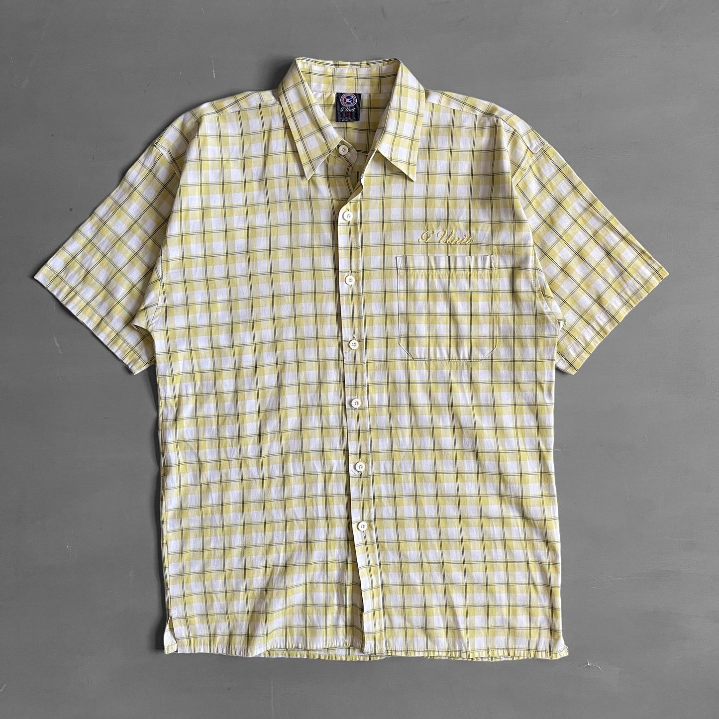 2000s G UNIT checkered short sleeve shirt (L)