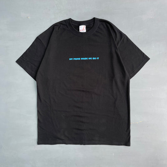 Early 2000s My penis made me do it slogan T-Shirt (XL)