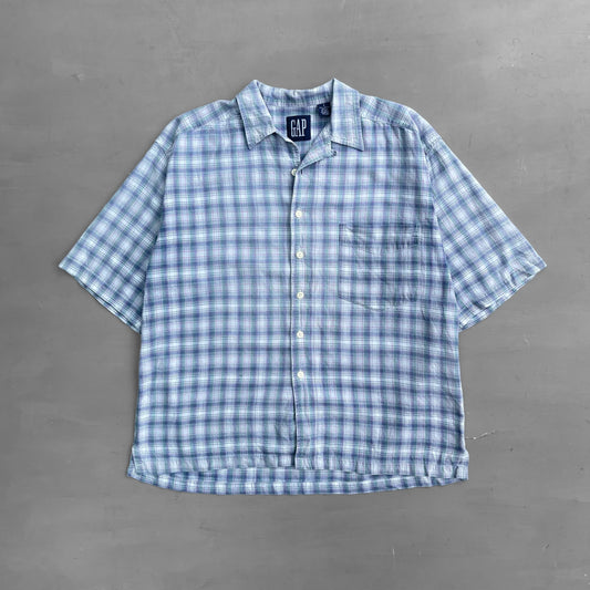 1990s GAP checked short sleeve shirt (M)