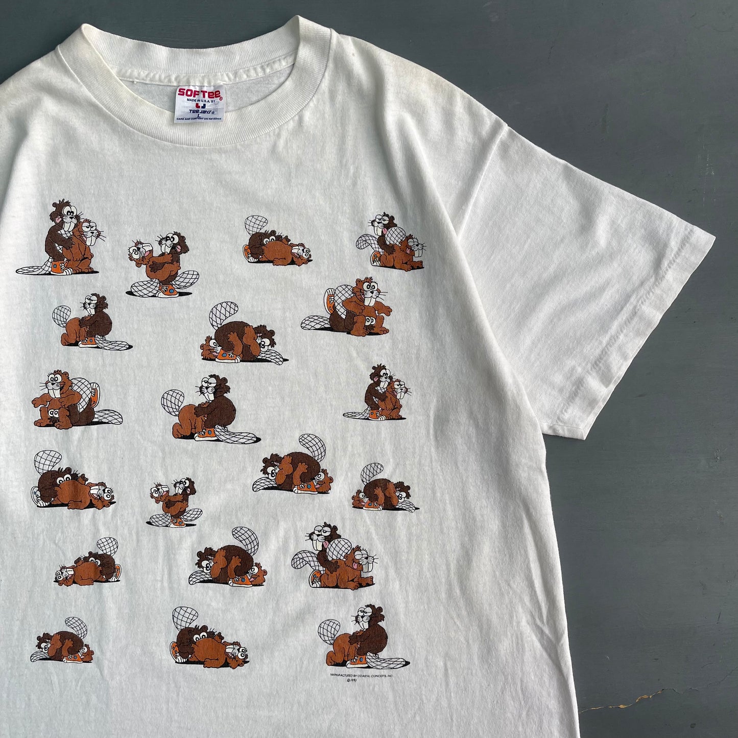 1991 Squirrel positions comedy T-Shirt (L)