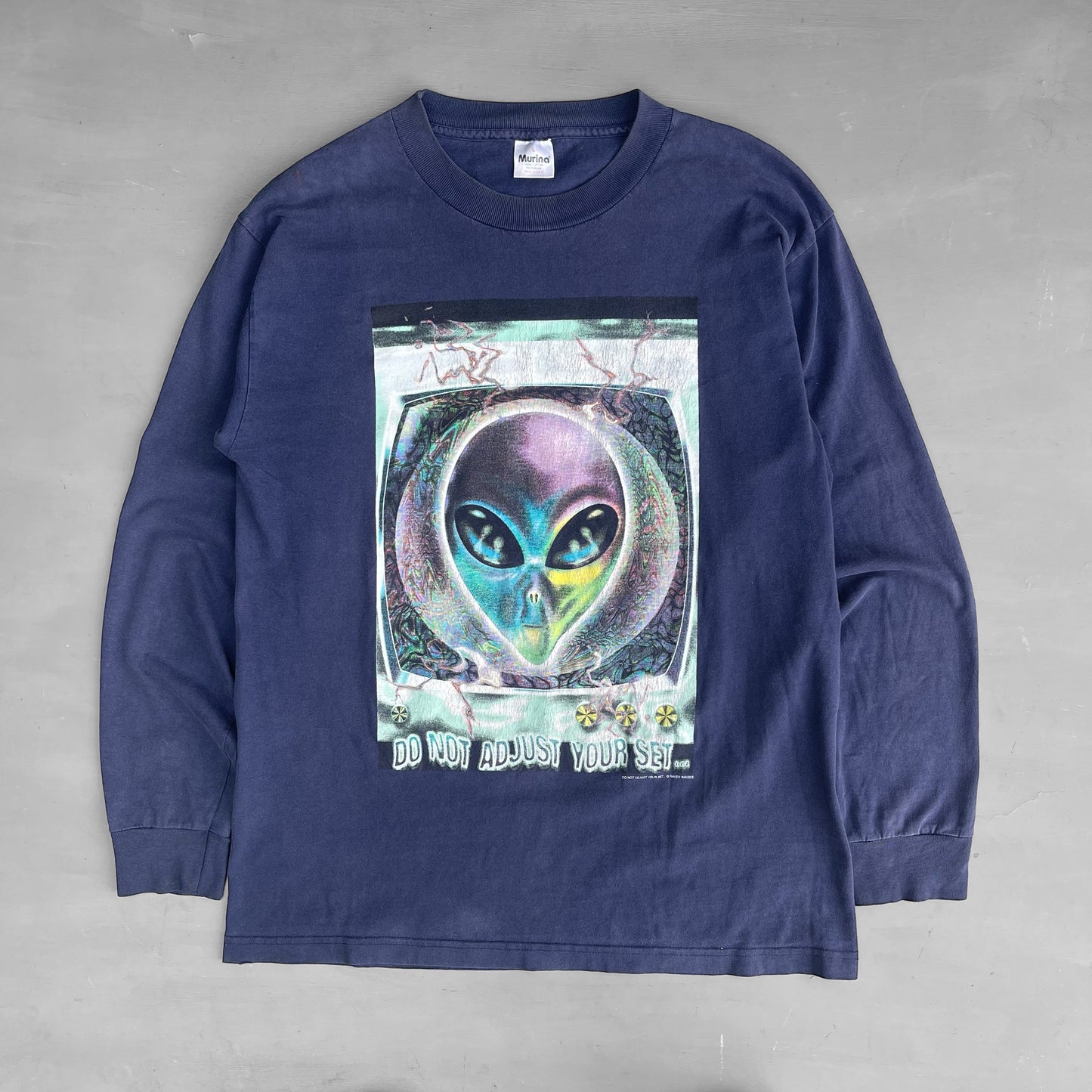 1990s Murina Alien do not adjust your set long sleeve T-Shirt (L)