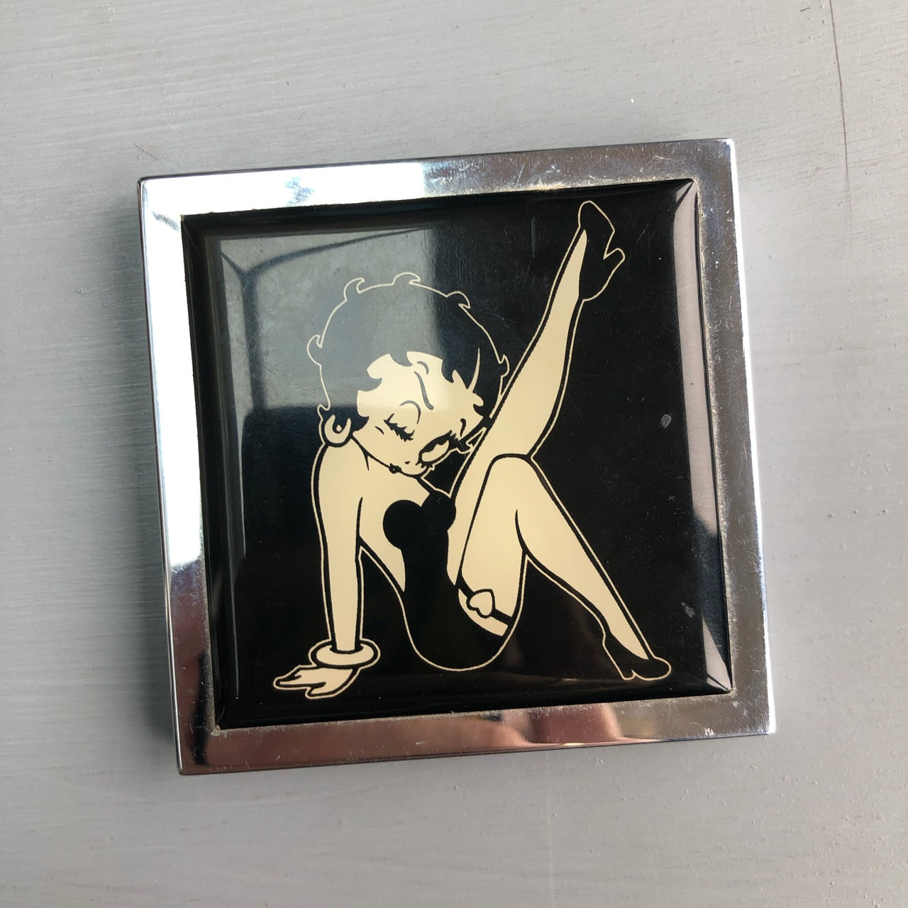 Vintage 90s Betty Boop graphic flip mirror promo