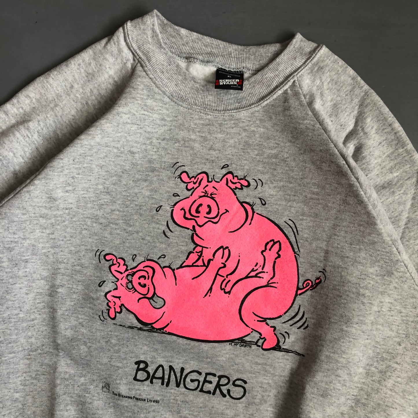 1993 Bangers pigs parody Screen Stars jumper (XL)