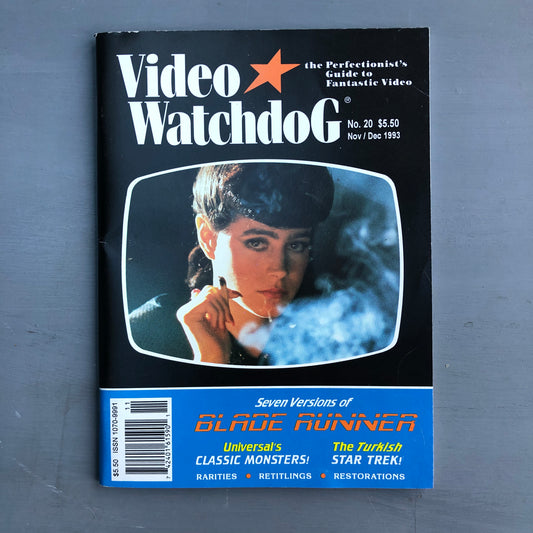 Vintage 1993 video watchdog Blade runner edition