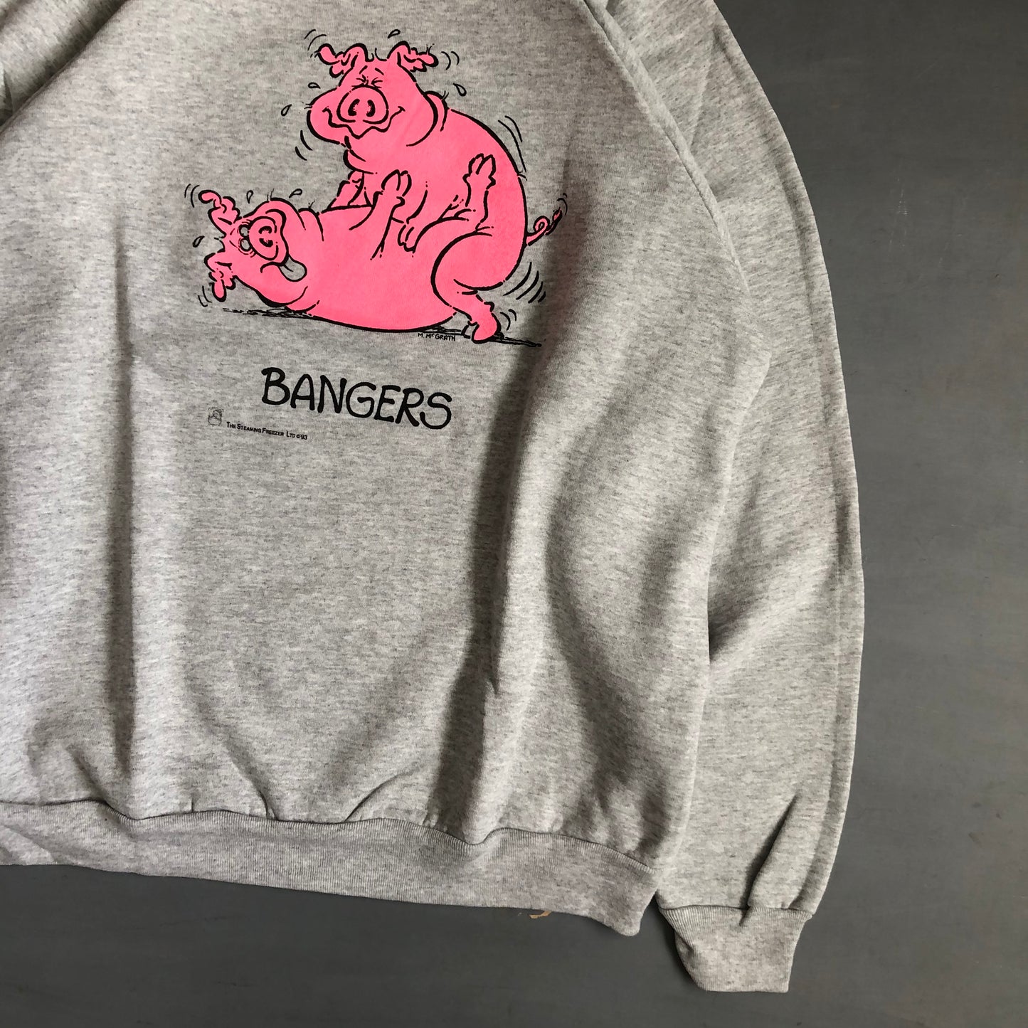 1993 Bangers pigs parody Screen Stars jumper (XL)