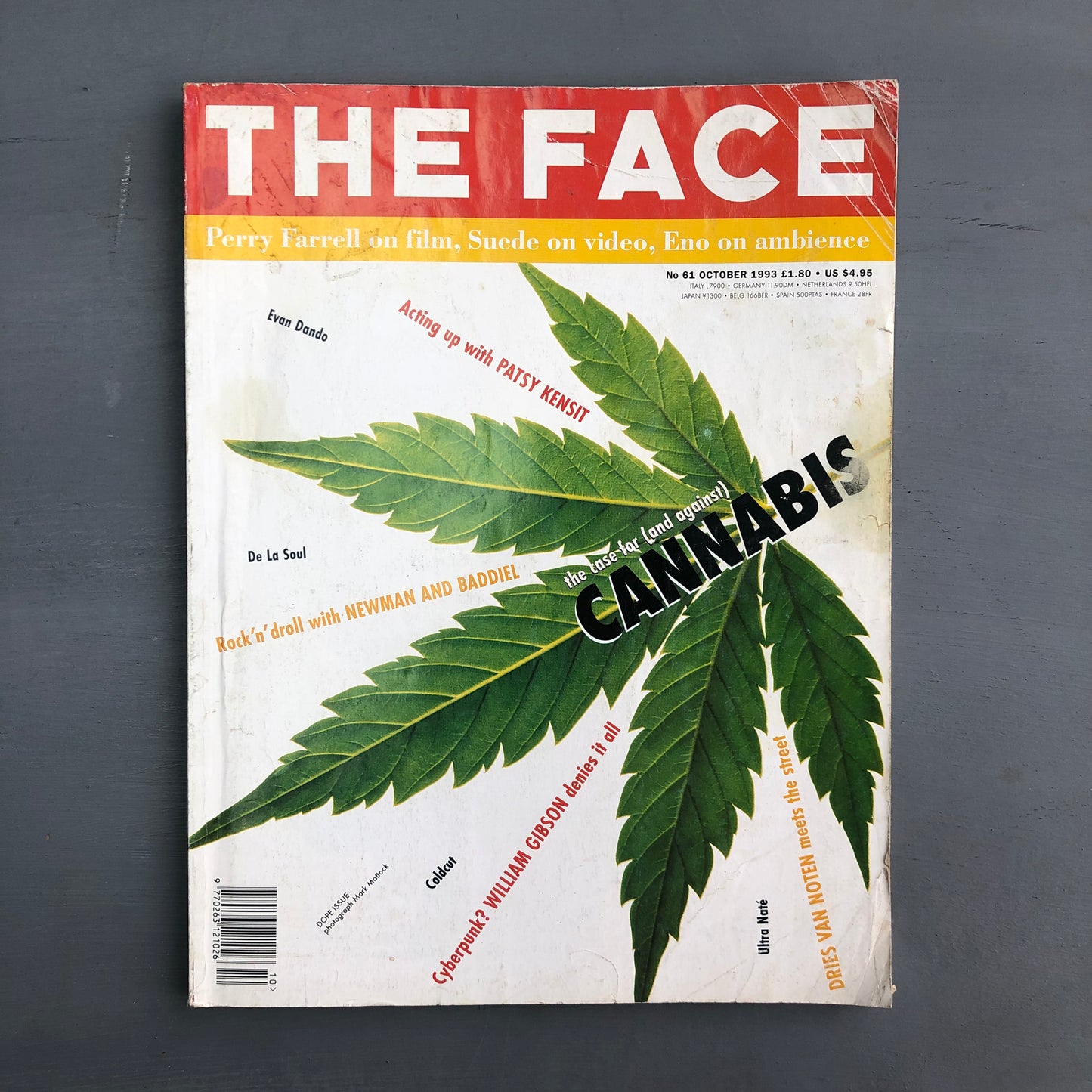 1993 THE FACE magazine cannabis edition