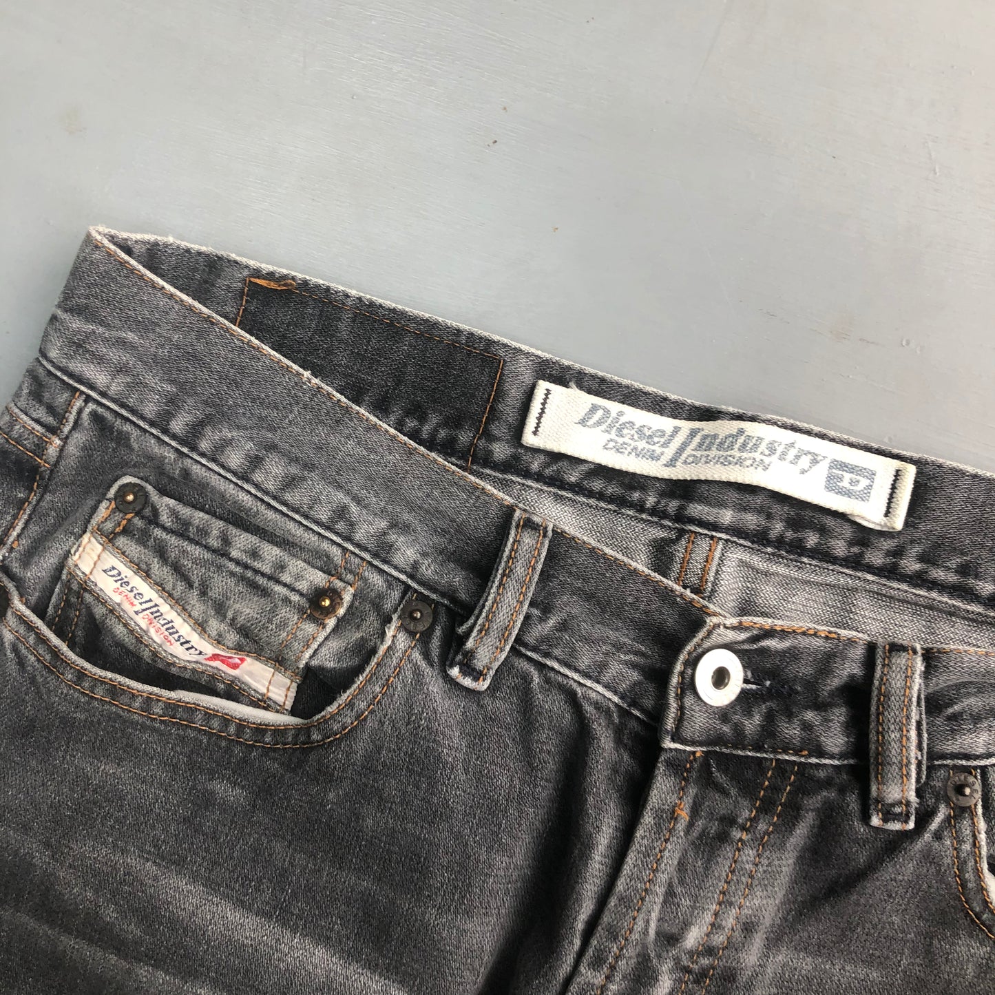 90s black washed Diesel jeans (34 waist)