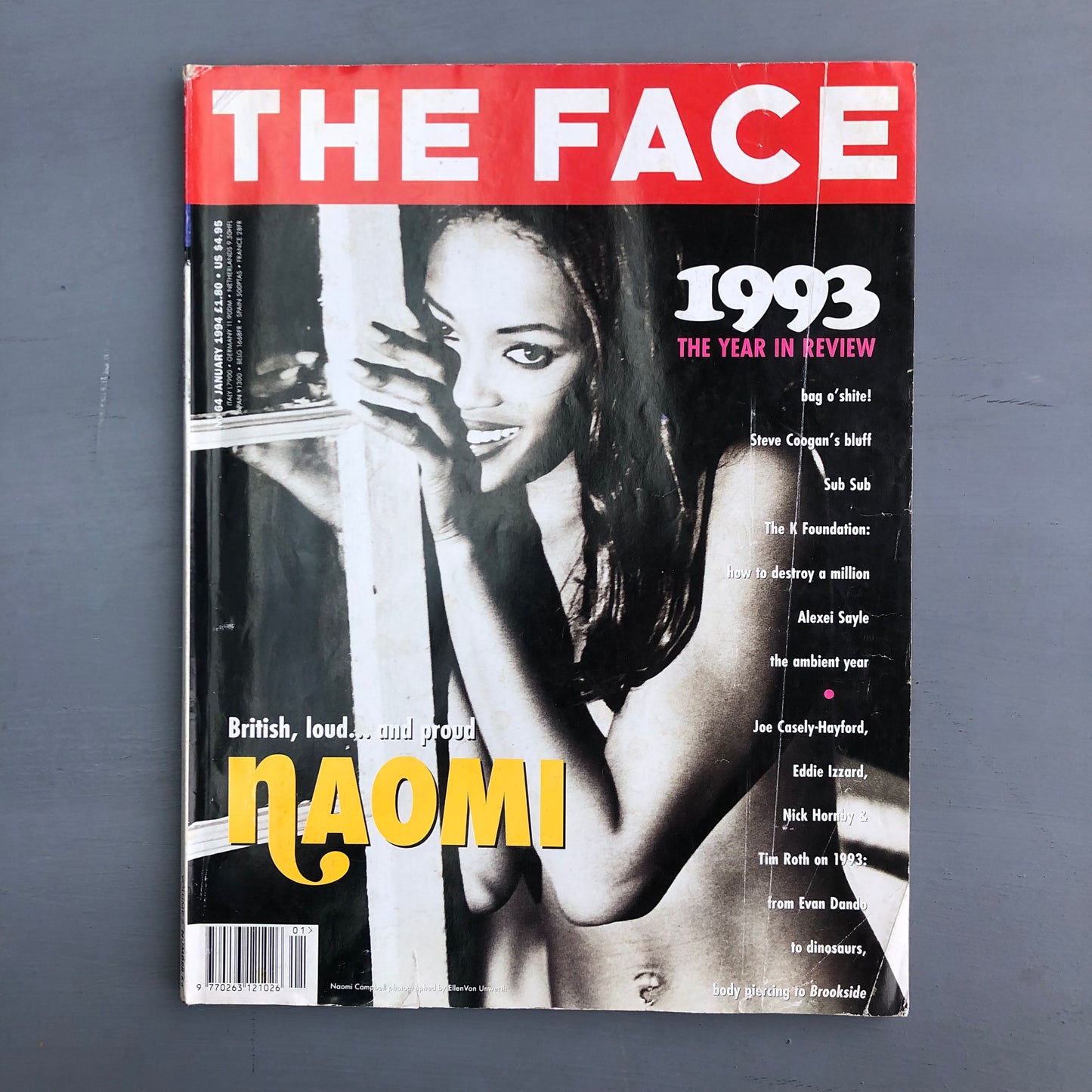 1994 THE FACE Naomi Campbell edition