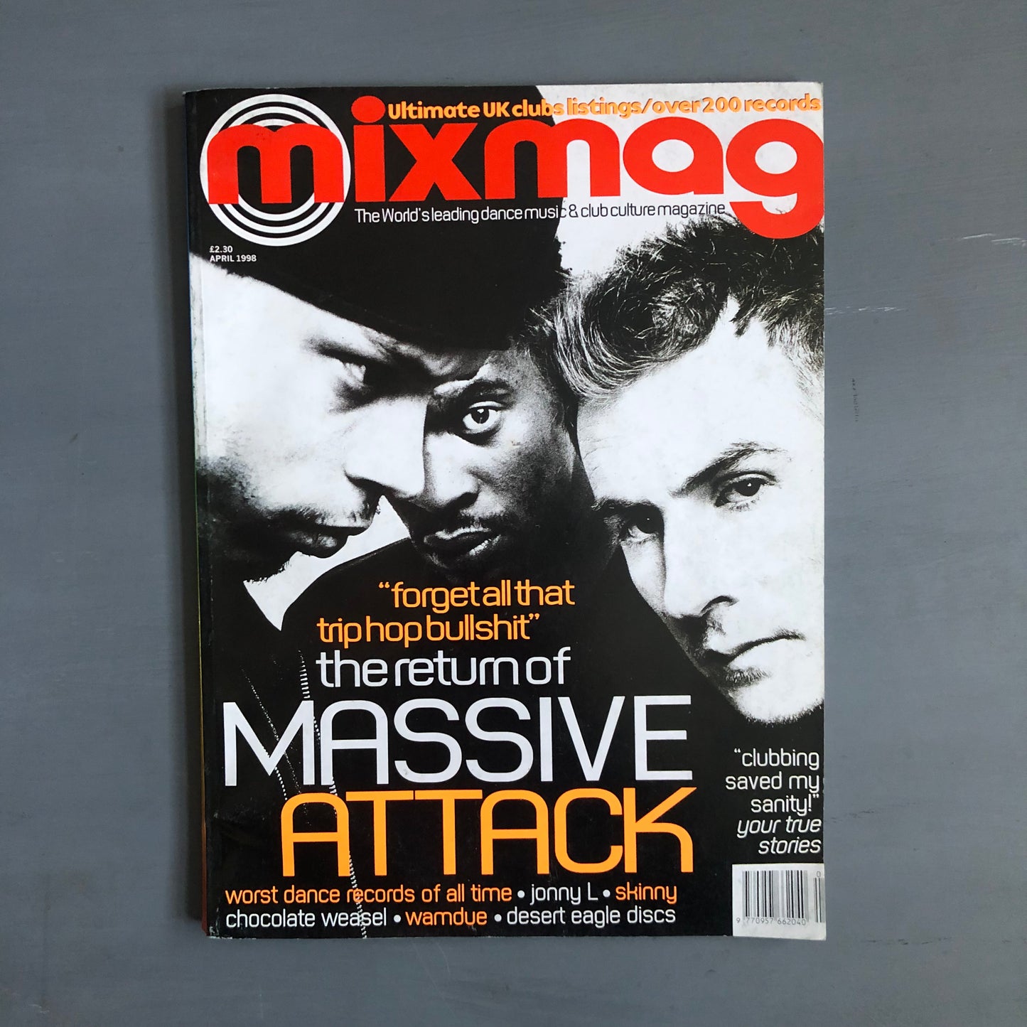 1998 Mixmag magazine Massive Attack edition